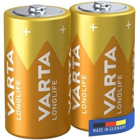 Resim Varta Longlife Power Alkalin Orta Boy D Pil 2'li Paket 