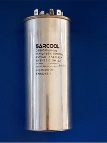 Resim Universal Klima Kondansatör 55+6 Uf 450 V Ac Kapasitör Cbb65 