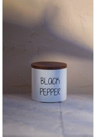 Resim Rakle Nero Seramik Ahşap Kapaklı 3'lü Baharatlık Seti 345 Cc Renkli 