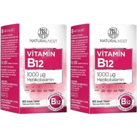 Resim Naturalnest Vitamin B12 60 Tablet Firsat Paketi 