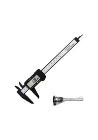 Resim Sürmeli Kumpas 0-150mm Plastik Lcd Dijital Elektronik Sürmeli Kumpas Okuma Mikrometre Cetvel Ölçme Aracı 