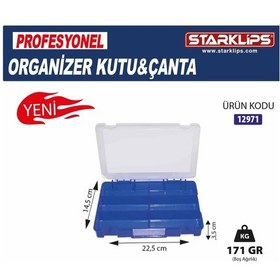Resim Çanta Plastik Organizer 6 Bölmeli 