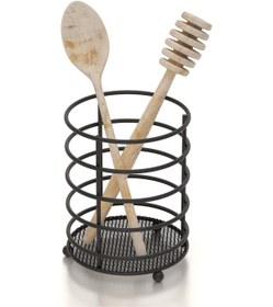 Resim Teknotel Tezgah Üstü Yuvarlak Kaşıklık Mat Siyah Mg069 Siyah 