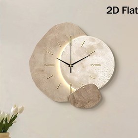 Resim 1 adet Modern Chic Duvar Saati, Süper Sessiz Kuvars Hareketi ile - Şık Karışık Renkler, Çıkarma Yok, Oturma Odası, Yatak Odası, Mutfak veya Kahve Barı Dekorasyonu için İdeal, Saat Duvar Dekoru 