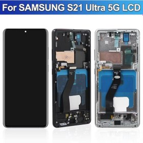 Resim Samsung Galaxy Uyumlu S21 Ultra Sm-g998b Lcd Ekran Dokunmatik Çıtalı 