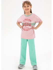 Resim U.S. Polo Assn. Kız Çocuk Mint Şardonlu Eşofman Altı 50296368-VR090 