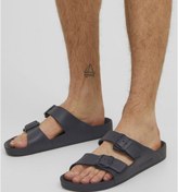 Resim Jack & Jones Ayarlanabilir Tokalı Terlik 12204004 Anthracite Lacivert - Siyah 