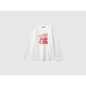 Resim Benetton Kız Çocuk Uzun Kollu T-shirt 3I1XC10KB-24K (3I1XC10KB-24K) 