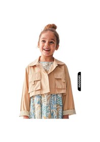 Resim Nk Kids Xo Kids Kız Çocuk Ceket 4-8 Yaş 36542 Vizon 
