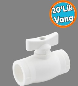 Resim NZB Pprc Küresel Mini Vana Plastik 20'lik Pvc Vanası Dişsiz Aç Kapa Boru Kaynak Makine Bağlantılı 