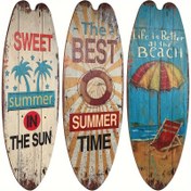 Resim 3 adet Plaj Temalı Ahşap Surfboard Duvar Dekoru Seti, Vintage Güneş ve Yaz Alıntıları, Palmiye Ağacı ve Şemsiye Tasarımı, Kahverengi, Üretilen Ahşap, Asma Bağlantısı ile, Elektrik Gerektirmez, Oturma Odası, Yatak Odası, Banyo, Sevgililer Günü, Duş, Paskalya, Hanuka, Doğum Günü, St. Patrick's Günü için, Evrensel, Baba Günü, Anne Günü, Bahar 