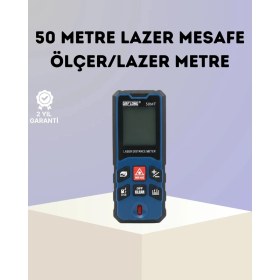 Resim HERŞEYBURDAMODA Metre 50 mt Hassas Hızlı Ölçüm Özellikli 
