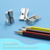 Resim Tek Delikli Metal Kalemtraş El Tipi Tek Delikli Kalemtraş Ofis Çizim Kalemtraşı 