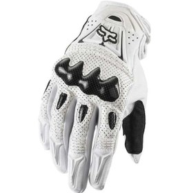 Resim Xianwen Carrier Karbon Fiber Motosiklet Sürüş Eldiveni Beyaz M 