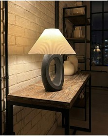 Resim Elana Design Balance Abajur - Bohem Tarzı Abajur Ve Gece Lambası Siyah 