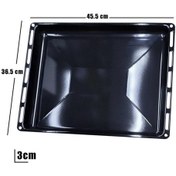Resim Beko Uyumlu Ankastre Fırın Emaye Tepsi 45,5 X 36,5 Cm 