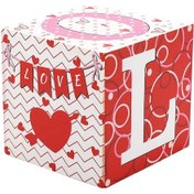 Resim Homyl Sevgililer Günü Ahşap Tabela, Aşk Bloğu 10,5 Cm 