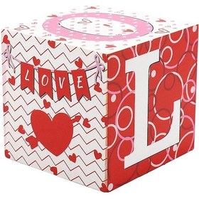 Resim Homyl Sevgililer Günü Ahşap Tabela, Aşk Bloğu 10,5 Cm 