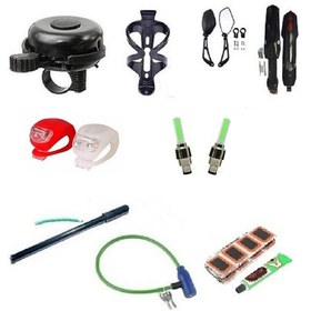 Resim BİSİKLET AKSESUAR SETİ 9 PARÇA XL PAKET Çok Renkli 