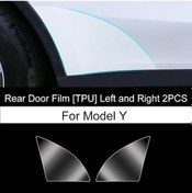 Resim Novahub Ön Kapı Arka Kapı Koruyucu Film Tesla Model3/y 2017-2022 Görünmez Araba Giyim Tpu Film Dekorasyon Özel Aksesuarlar Modely Rear 