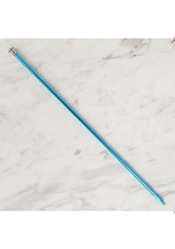 Resim Abarta 6,0mm Renkli Metal Uzun Gagalı Örgü Şiş Tunus Tığ 35cm-mavi 1 Adet 