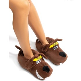 Resim Twigy Aero Kadın Hayvanlı Panduf Kahverengi 36/41 EE0540 