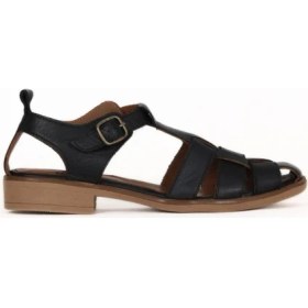 Resim Bueno Shoes Siyah Deri Kadın Topuklu Sandalet 01WE2200 01WE2200 