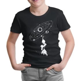Resim Lord T-Shirt Galaksi Siyah Çocuk Tshirt 