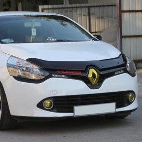 Resim ferrous autoaccessories Renault Clio 4 ile Uyumlu ile Uyumlu Ön Kaput Koruyucu Rüzgarlık 2012 2020 