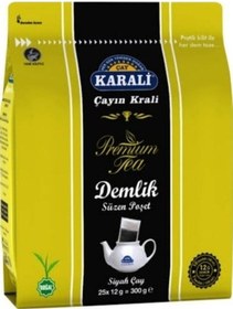 Resim Karali Premium Demlik Poşet Siyah Çay 25'li X 8 Adet 
