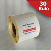 Resim 60X20 Termal Etiket 30 Rulo Barkod Etiket Kalite Barkod 
