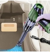 Resim Sunshine022 Yeşil Çok Amaçlı Oto Elektrik Süpürgesi Fırça Ve Yarık Başlığı 12v Rüzgarsız Toz Emme 