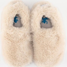 Resim Furry Kırık Beyaz Kürk Barefoot Patik Kırık Beyaz 