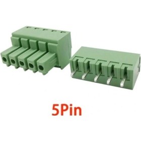 Resim 5 Pin 3.81mm Geçmeli 90c Takım Klemens 