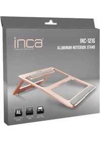 Resim Inca Inc-121g Alimünyum Gold Rengi Notebook Standı 