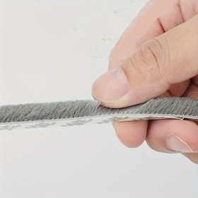 Resim 10M Kendinden Yapışkanlı Kapı Pencere Sızdırmazlık Şeridi, Yapışkanlı Plastik Taslak Stoperi, Rüzgar Geçirmez Toz Geçirmez Böcek Önleme, Gürültü Azaltıcı Su Geçirmez Yalıtım Hava Yalıtımı 