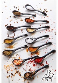 Resim Mithra Life 12 Li Gri Baharat Bal Ve Servis Kaşığı Mıt1138 Gri 