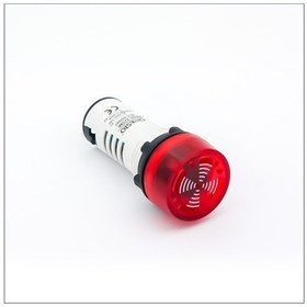 Resim Onesto Led Flaşörlü Buzzer 110vac Kırmızı 