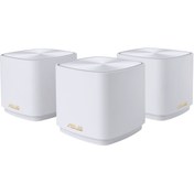 Resim ASUS ZenWiFi AX Mini XD4 (B-3-PK) Tüm Evi Kapsayan Dual Band Wi-Fi 6 Mesh Sistemi (Beyaz Üçlü Paket) 
