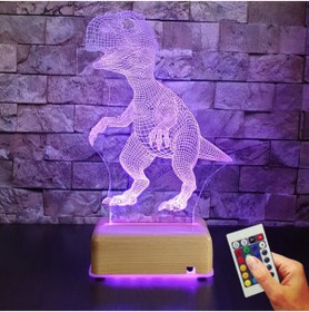 Resim Vipyol 3d Dinazor Led Hediyelik Masa Lambası 