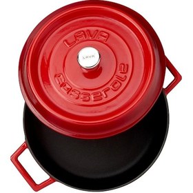 Resim Lava Döküm Çok Amaçlı Yayvan Tencere. Trendy Serisi Çap Ø 28cm. 