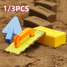 Resim 1 adet/3 adet Kar Oyuncak Plaj Kum Eğlence Tuğla Yapıcı Kum Kalesi Kalıbı Kış ve Yaz İçin Yapılmış Kar Dış Mekan Çocuk Doğum Günü Oyuncak Hediye Rastgele Renk 