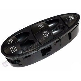 Resim Genel Markalar Mercedes W211 Ön Sol Cam Düğmesi Siyah Çerçeveli 2118213579 