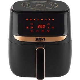 Resim Stilevs AF-600 5.7 lt Yağsız Airfryer Siyah 
