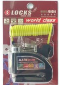 Resim World Class Locks 110 Db Siyah Alarmlı Disk Kilidi 