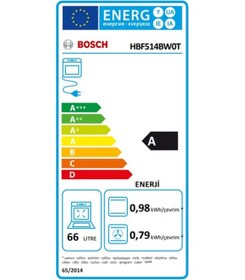 Resim Bosch HBF514BW0T 66 LT Ankastre Fırın 
