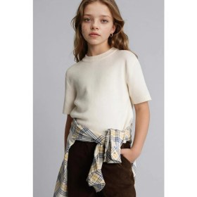 Resim DeFacto Regular Fit Bisiklet Yaka Ribana Kazak Kız Çocuk G6858A826SM 