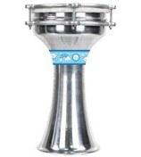 Resim Midex DBK-02BL Çocuklar İçin 2 Numara Alüminyum Darbuka Seti 33 x 18 CM 