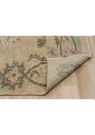 Resim Eskitme Naturel Vintage Şık Bej El Dokumalı Halı 161 X 240 