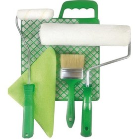 Resim İzmir Fırça Yeşil Beyaz Boyacı Seti 25 Cm 550322 